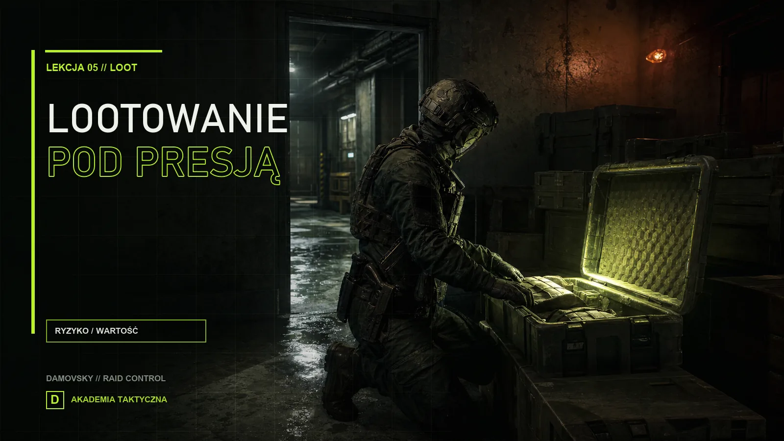 Okładka poradnika: lootowanie pod presją